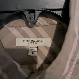 Men’s Burberry long sleeve shirt Large